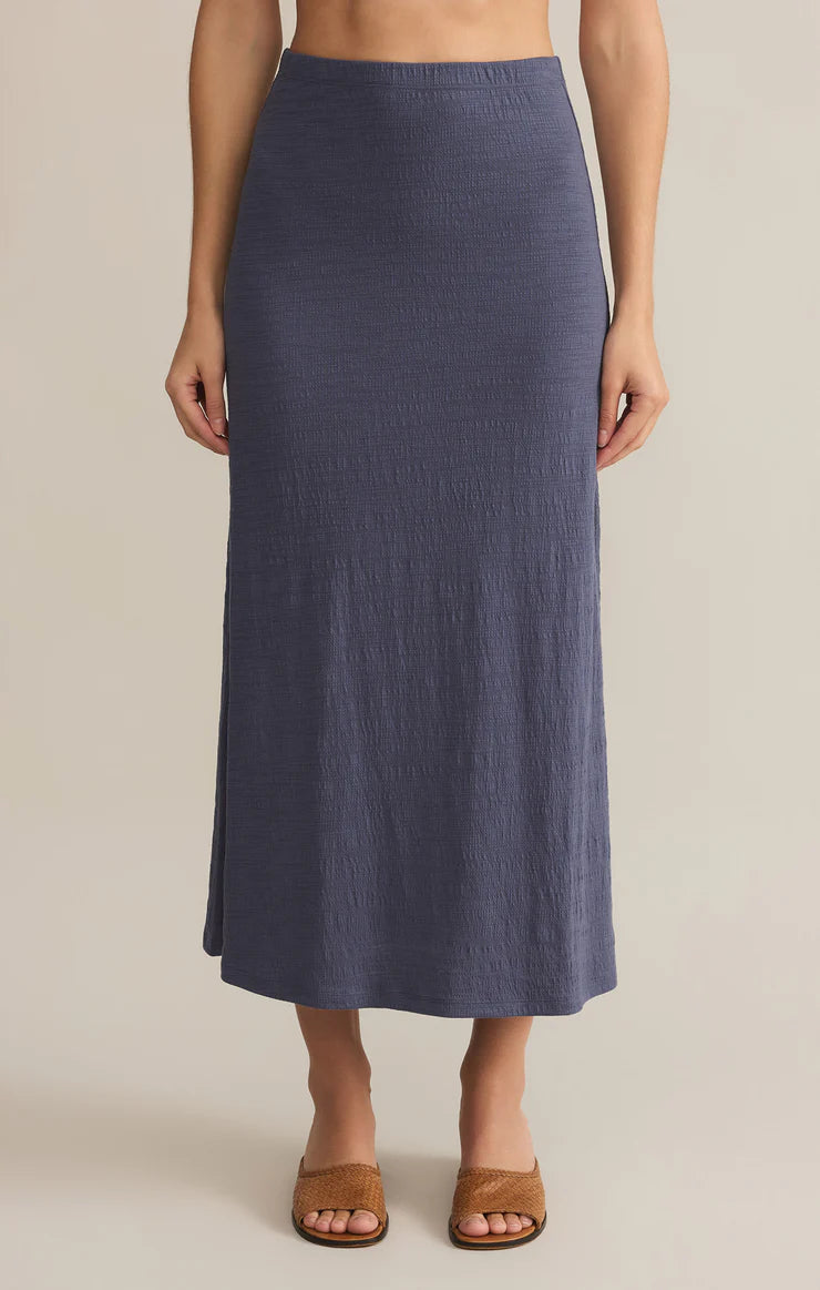 Delving Textured Midi Skirt
