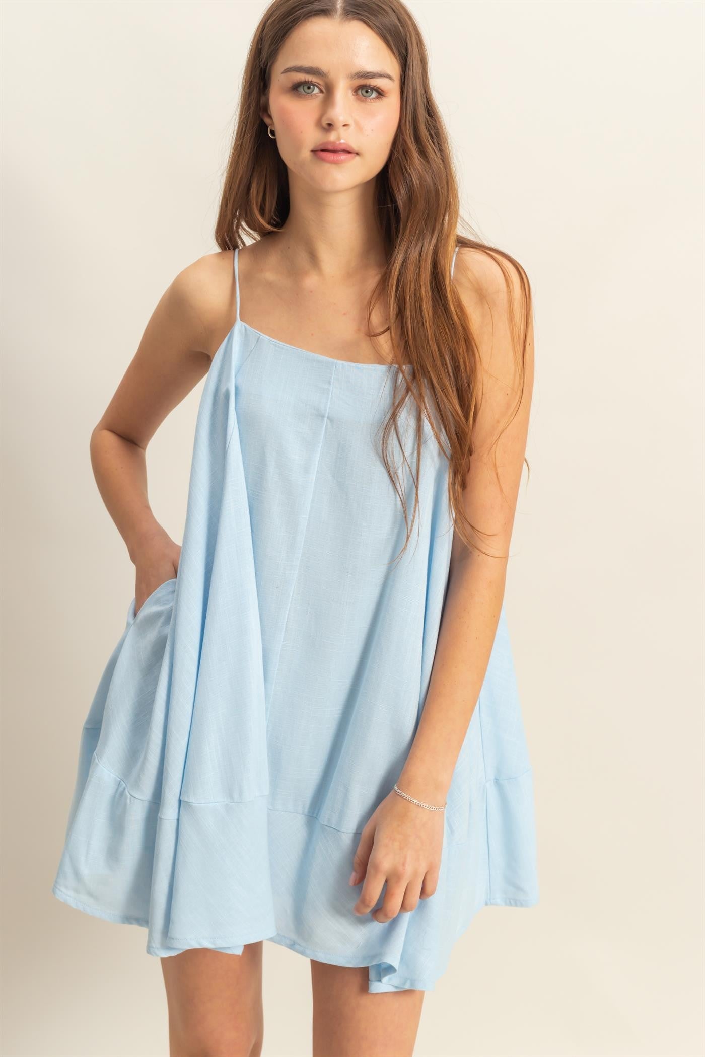 Baby Blue Swing Dress – Sarah Liz Boutique