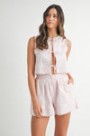Pink Embroidered Set - Bottom