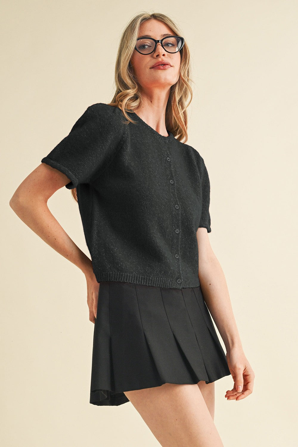 Easy Button Sweater - Black