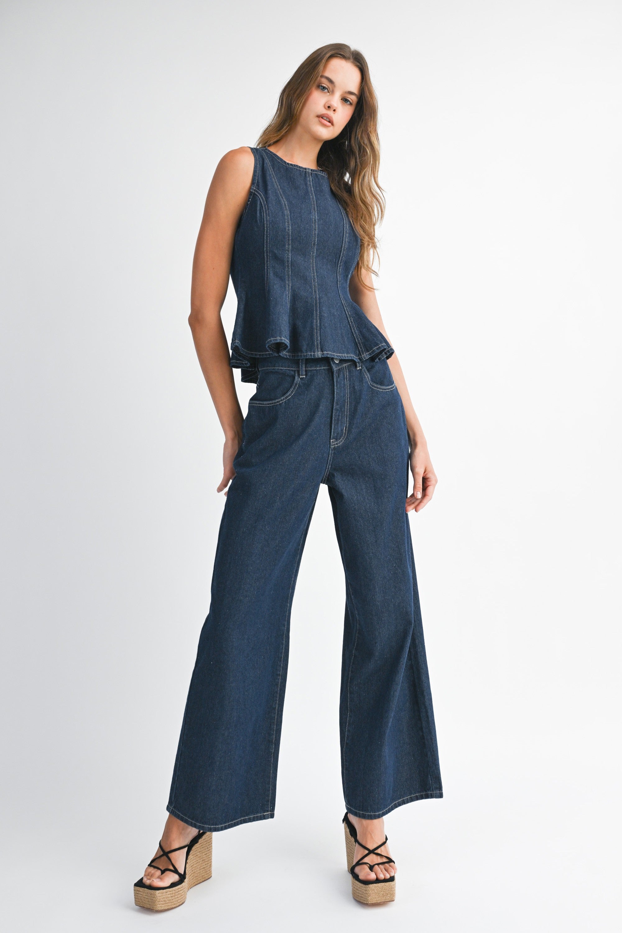 Indigo Denim Set - Bottom – Sarah Liz Boutique
