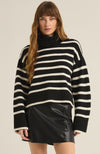 Josephine Stripe Sweater - Black