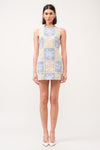 Carmine Blue Crochet Dress