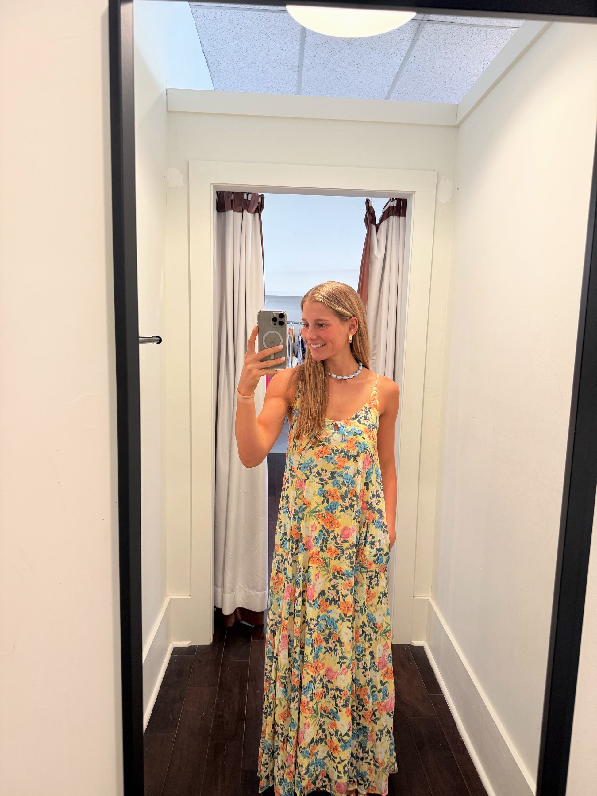 Yellow Floral Maxi
