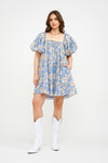 Maddy Blue Floral Dress