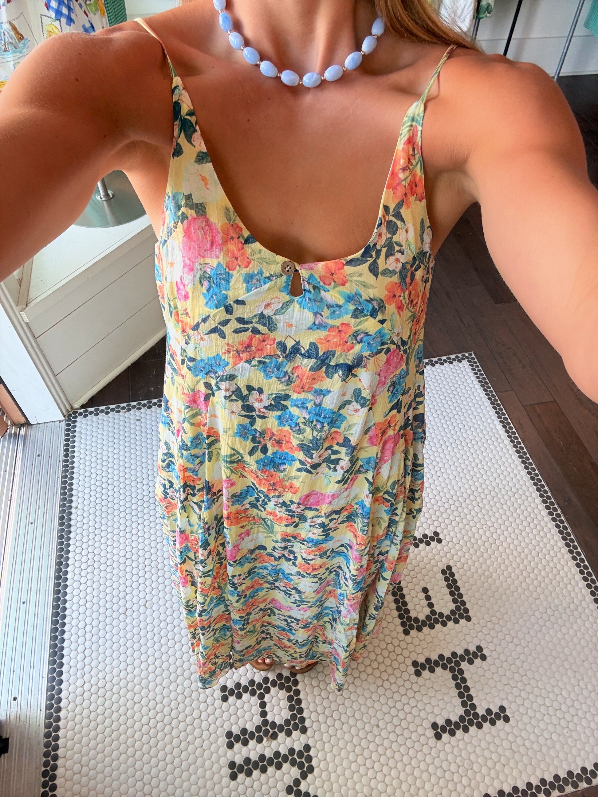 Yellow Floral Maxi