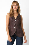 Brown Coffee Button Vest