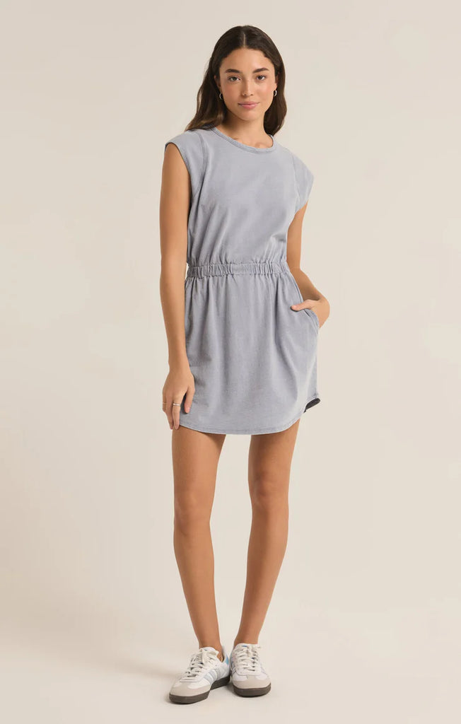 Paxton Jersey Dress Wash Indigo