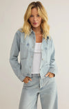 All Day Cropped Denim Jacket - Denim