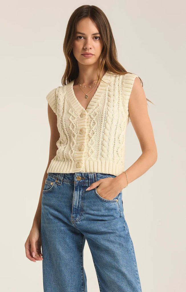 Set Adrift Sweater Vest Sea Salt