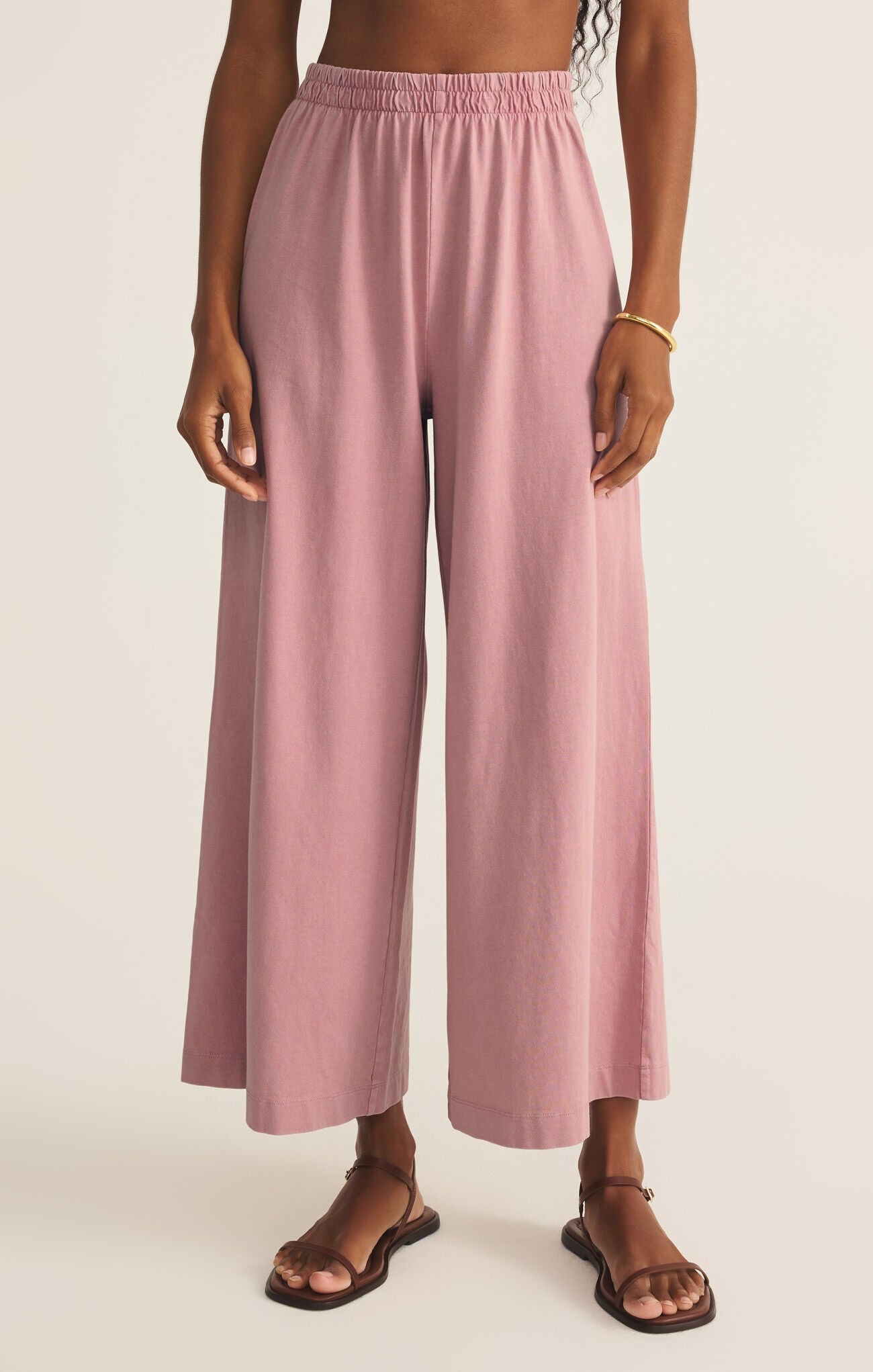 Scout Jersey Flare Pant - Pink