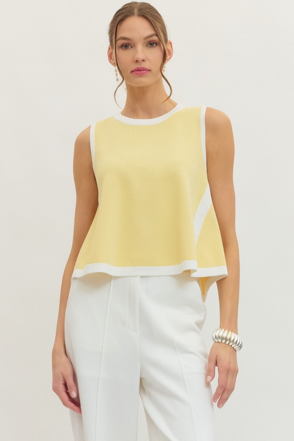 Yellow Knit Tank