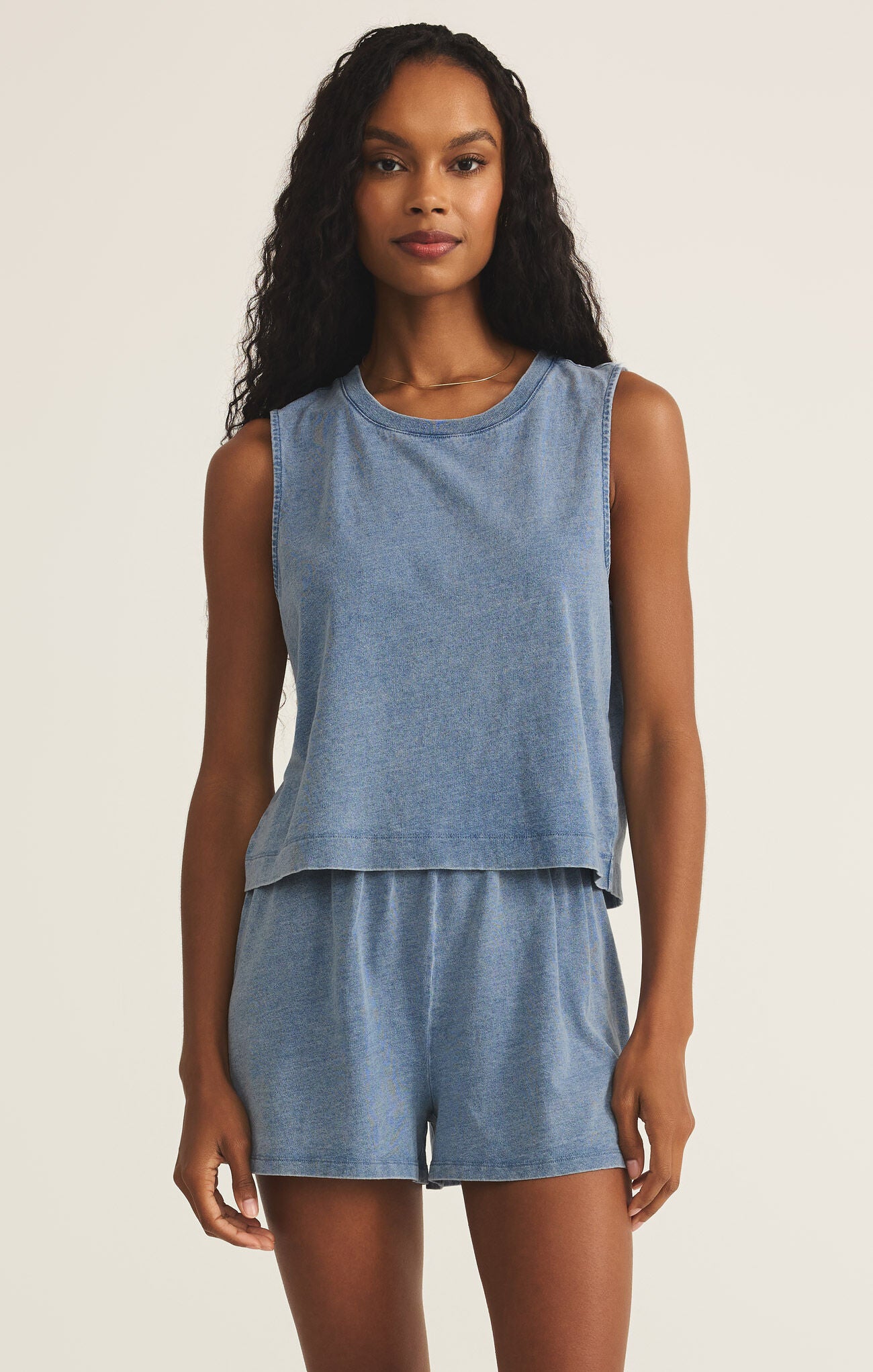 Sloane Jersey Denim Muscle